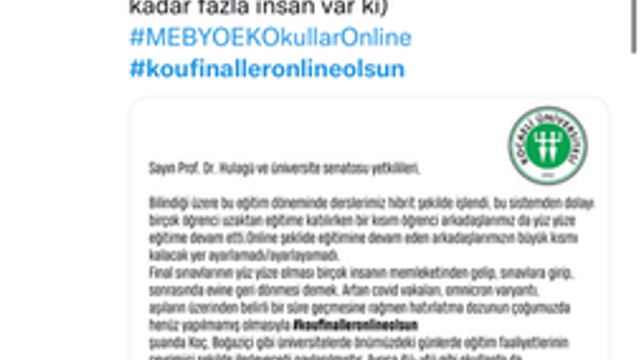 Kocaeli Üniversitesi Twitter’ın gündemi oldu!