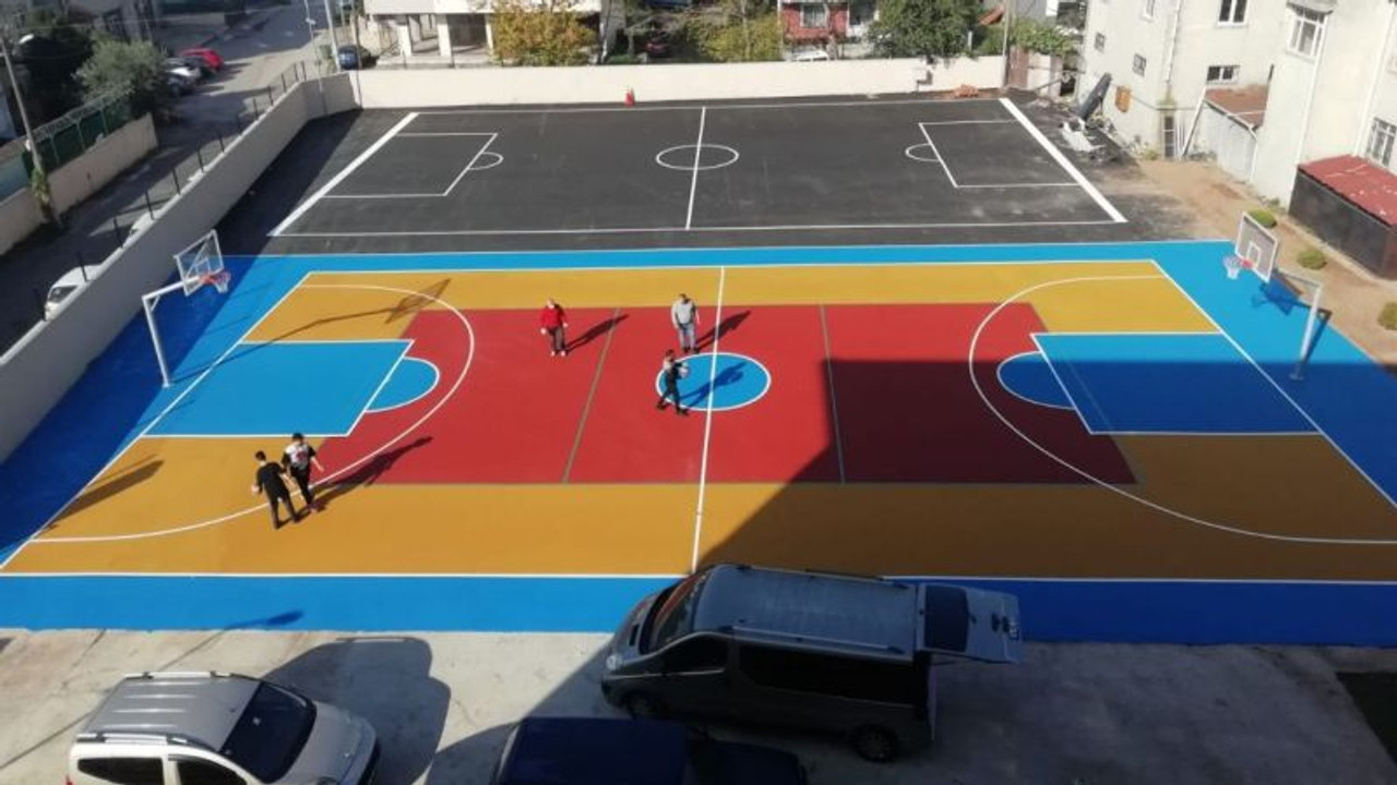 92 okula daha basketbol ve voleybol sahası
