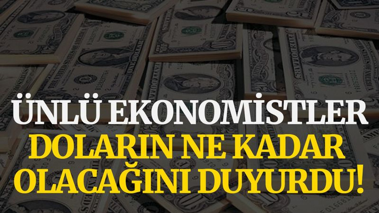 Ünlü ekonomistler, doların ne kadar olacağını duyurdu!