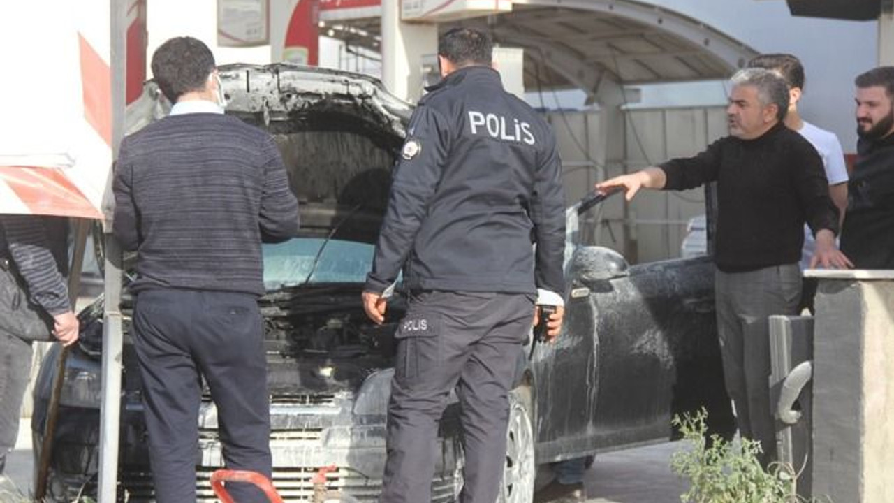 Hareket edeceği sırada yangın çıktı