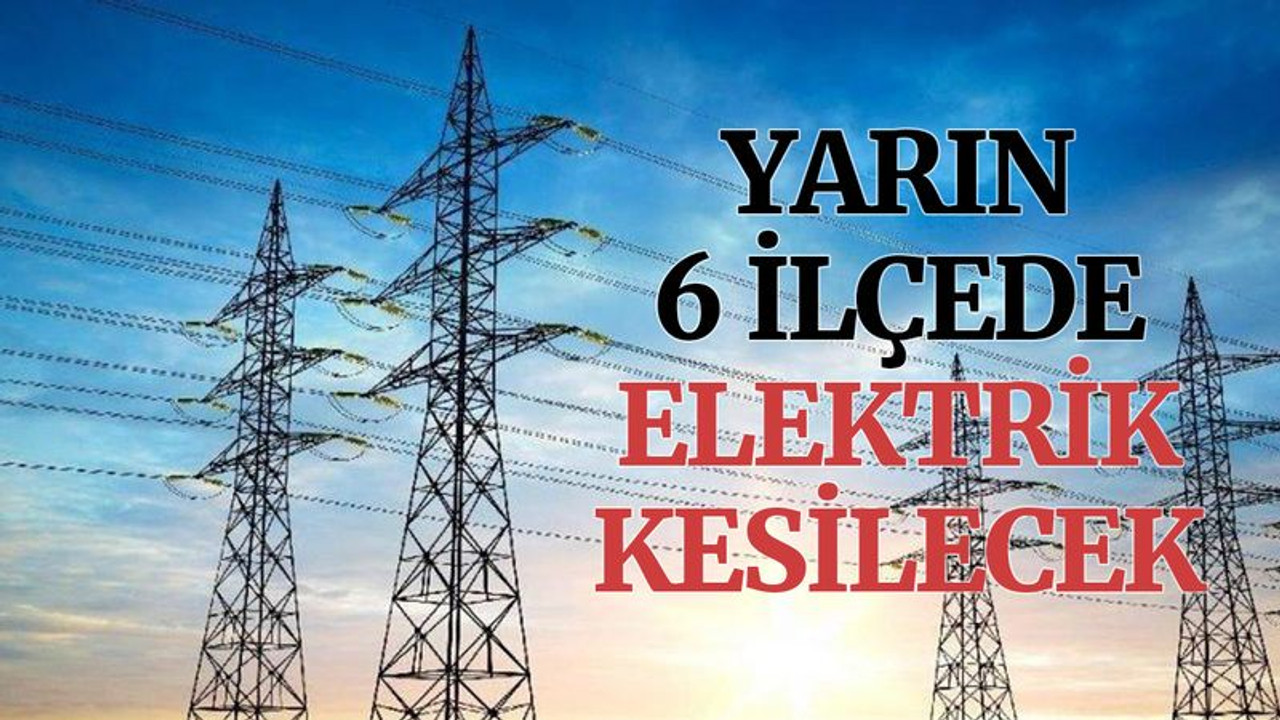 Kocaeli’de yarın 6 ilçede elektrik kesilecek (13 Ocak Perşembe)