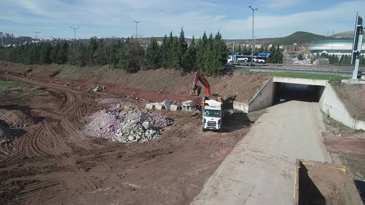 Alikahya Stadyum bağlantı yolunda ilk kazma vuruldu