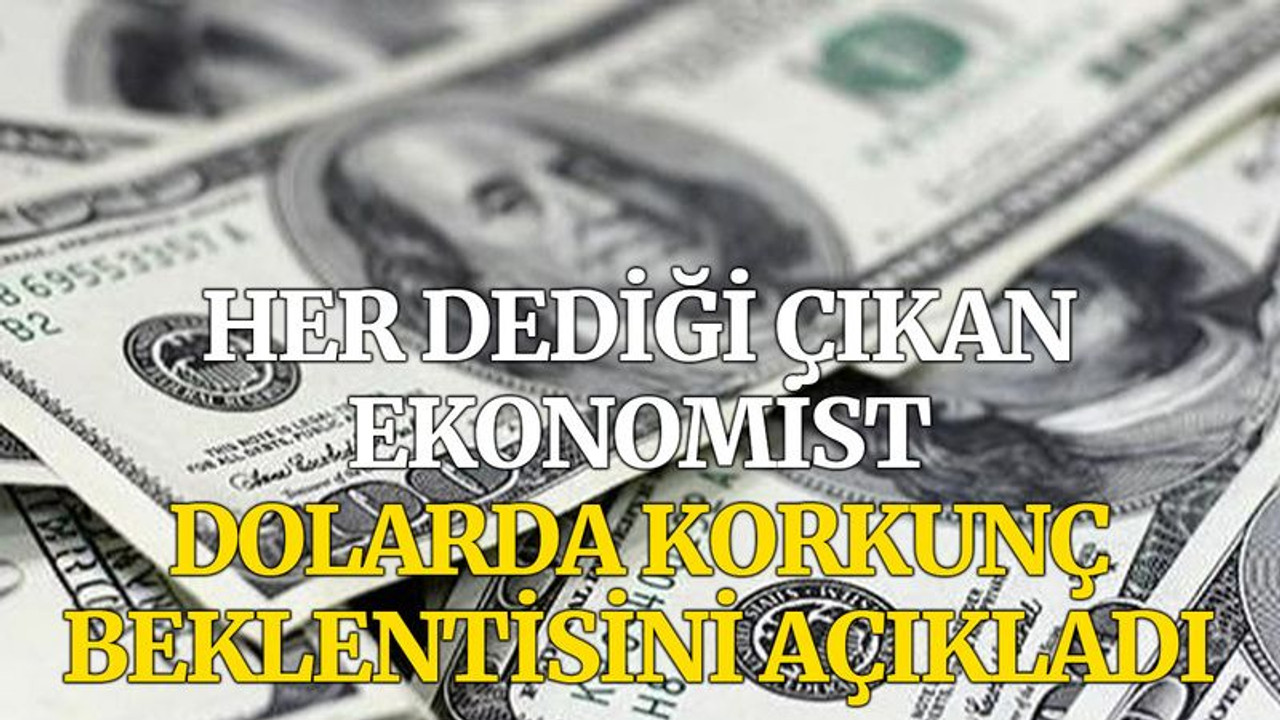 Her dediği çıkan ekonomist, dolarda korkunç beklentisini açıkladı