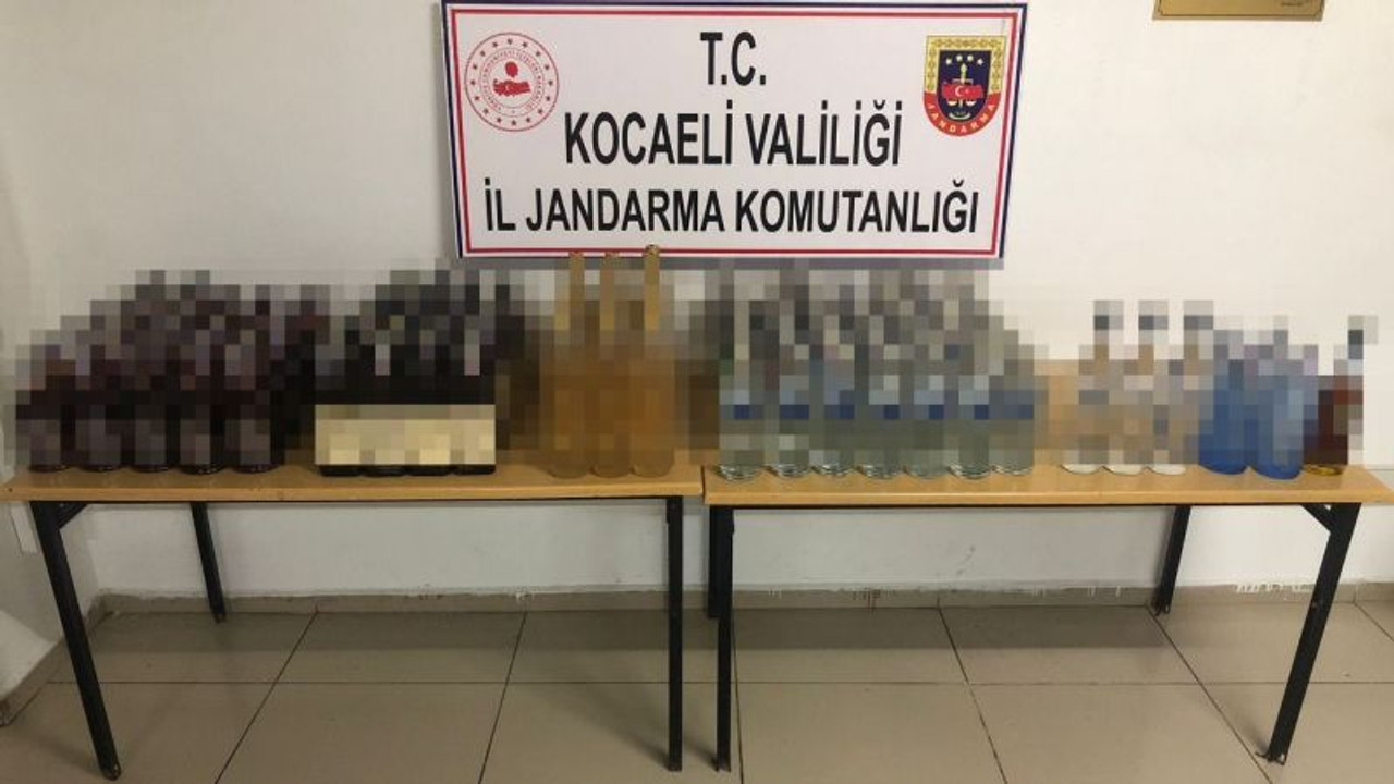Jandarmadan sahte alkol operasyonu