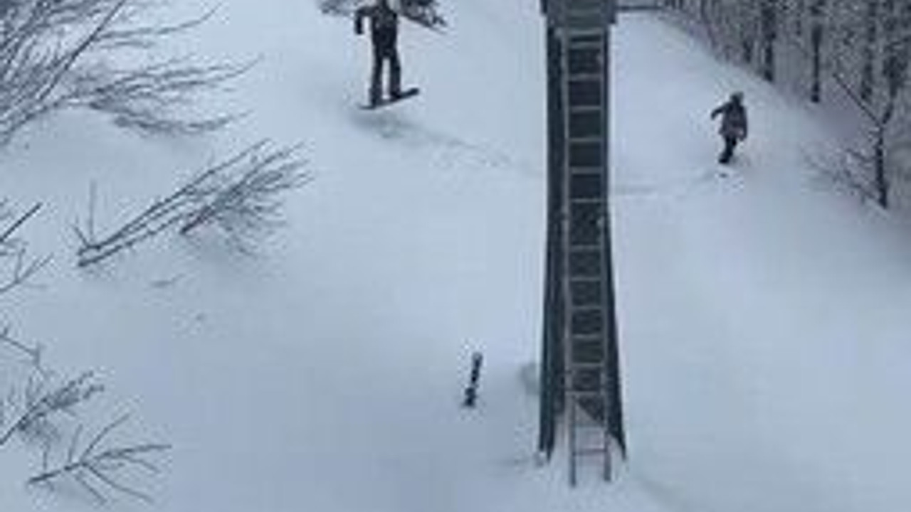Telesiyej arızalandı karda mahsur kaldılar