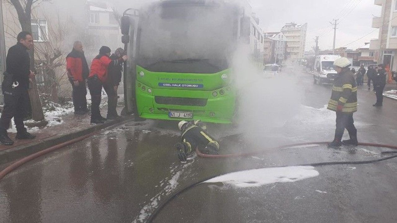 Yangını söndüren itfaiye erleriyle tartıştı