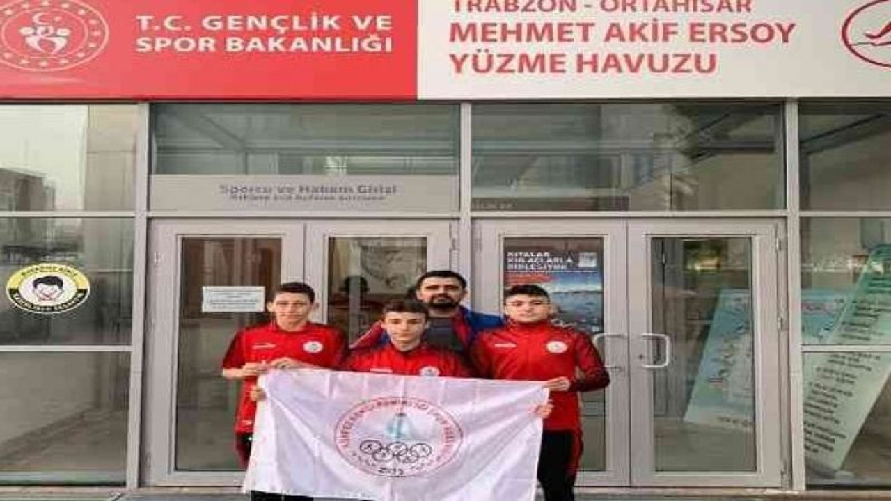 Trabzon'dan madalyayla döndüler