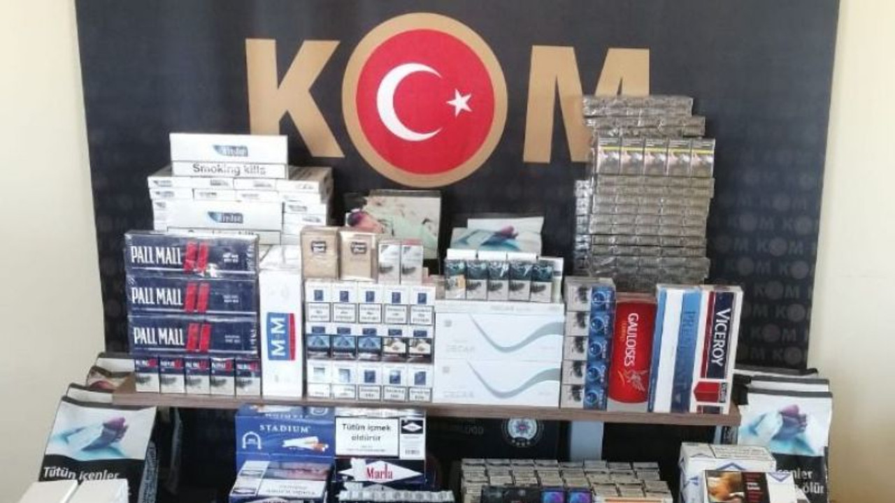 Kocaeli’de bir iş yeri ve depoda binlerce makaron ele geçirildi