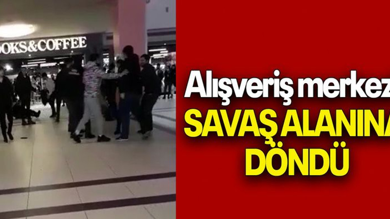 Alışveriş merkezi SAVAŞ ALANINA DÖNDÜ
