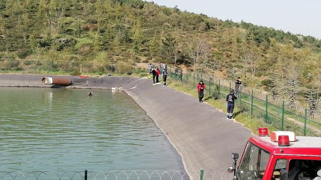 Sulama göletine giren çocuk kayboldu