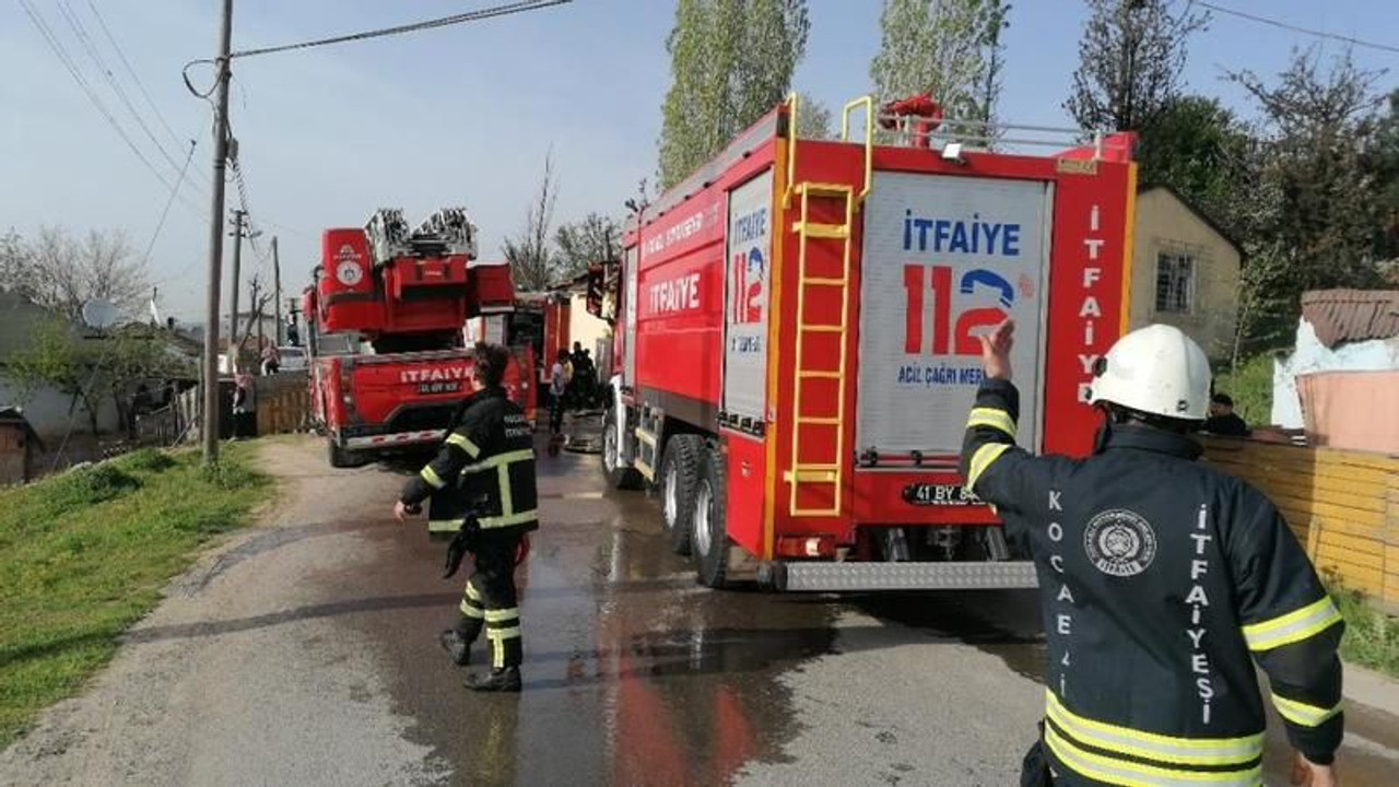 Metruk binada yangın