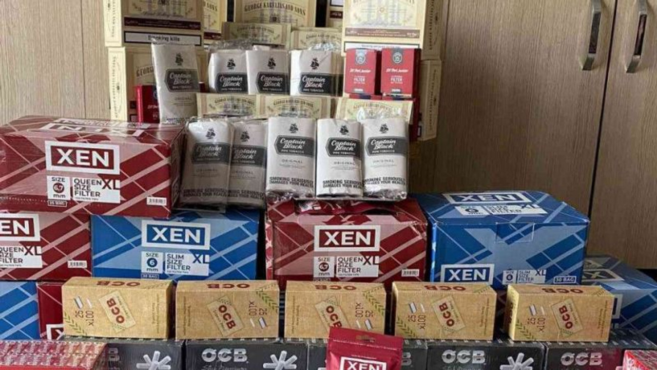 Kocaeli’de 135 paket bandrolsüz tütün ele geçirildi