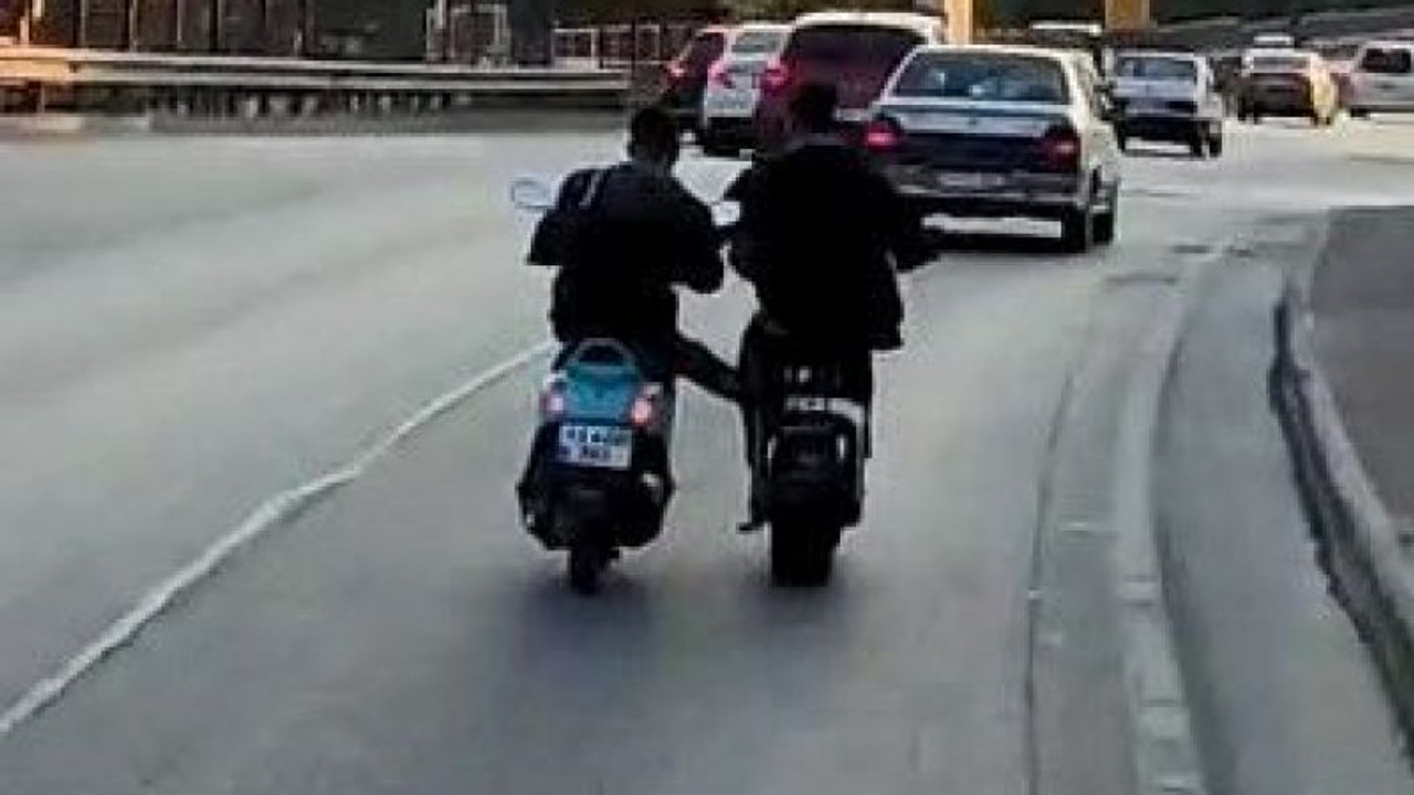 D-100'de tehlikeli ve korkutan yardımlaşma!