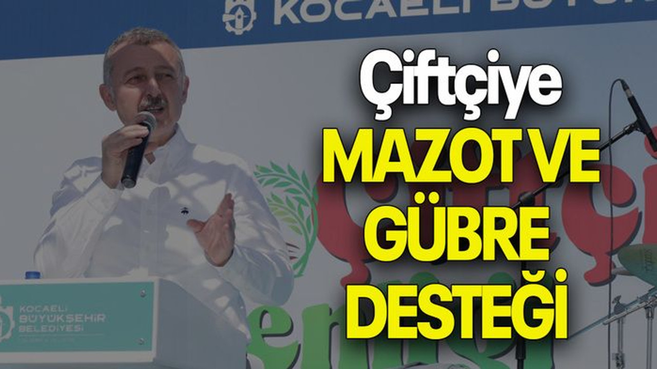 Çiftçiye MAZOT VE GÜBRE DESTEĞİ