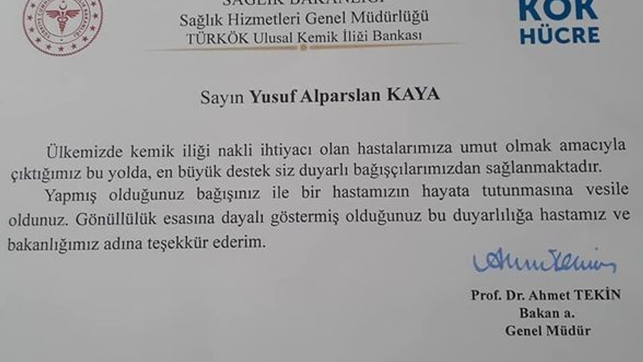 Kurt’un başlattığı kampanya hayat kurtardı