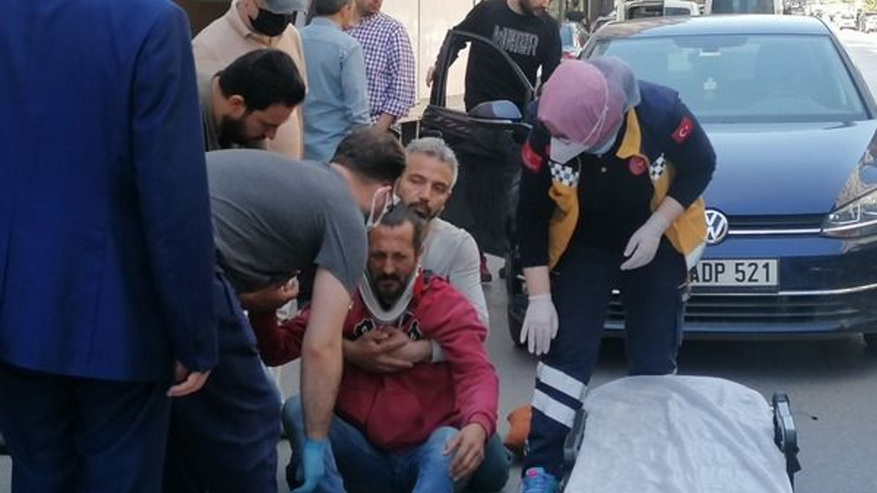 Ters yönde giderken yayaya çarptı