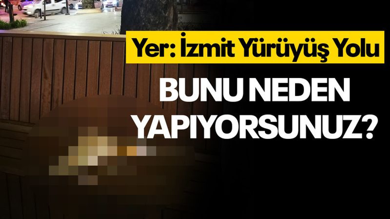 Bunu neden yapıyorsunuz? Yer: İzmit Yürüyüş Yolu...
