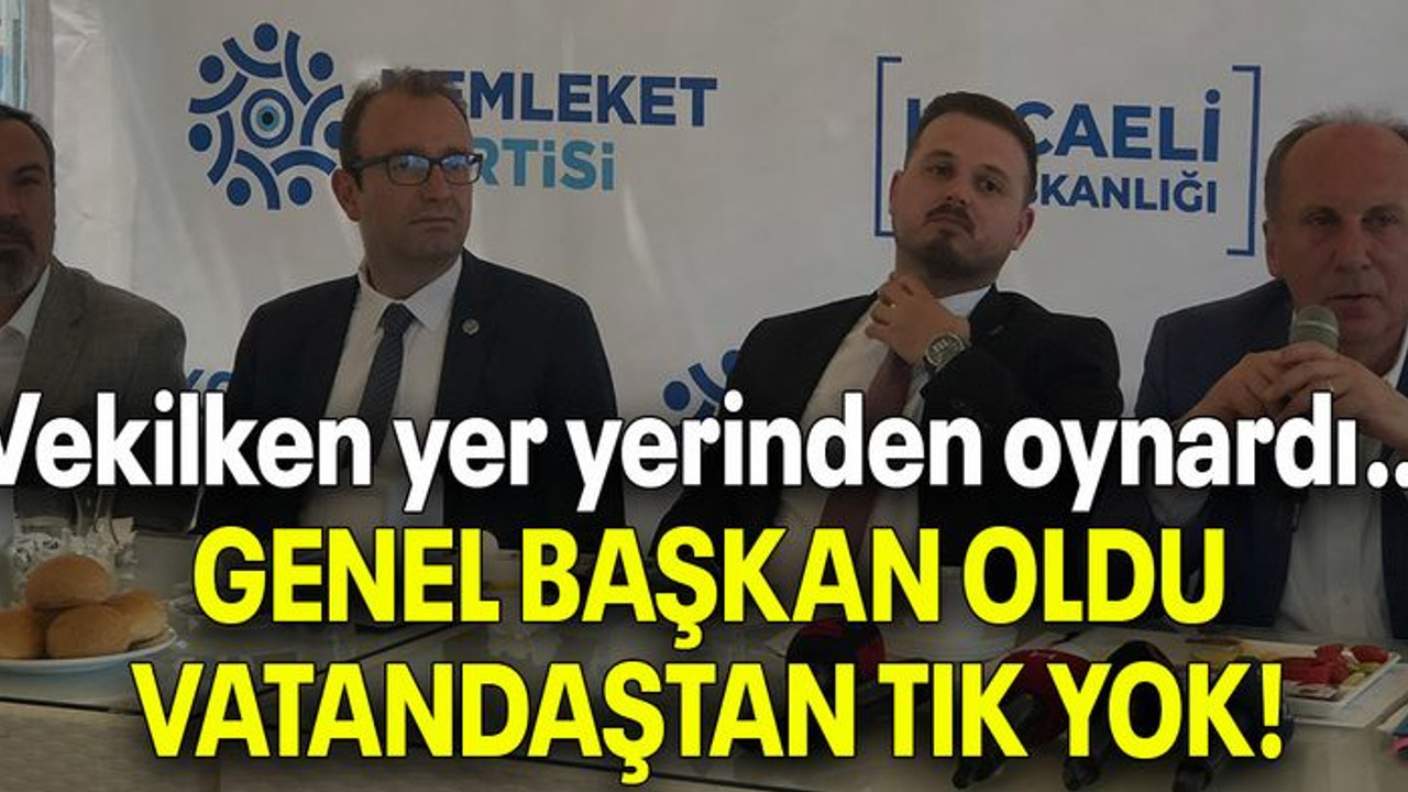 İnce’ye vatandaş yüz vermedi!