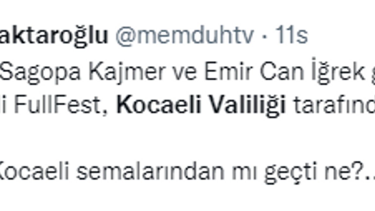 Festivali iptal eden Kocaeli Valiliği Türkiye gündeminde