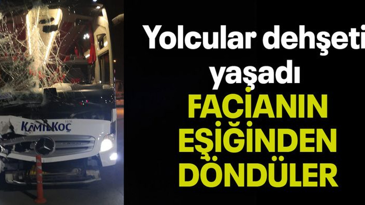 Yolcular dehşeti yaşadı FACİANIN EŞİĞİNDEN DÖNDÜLER