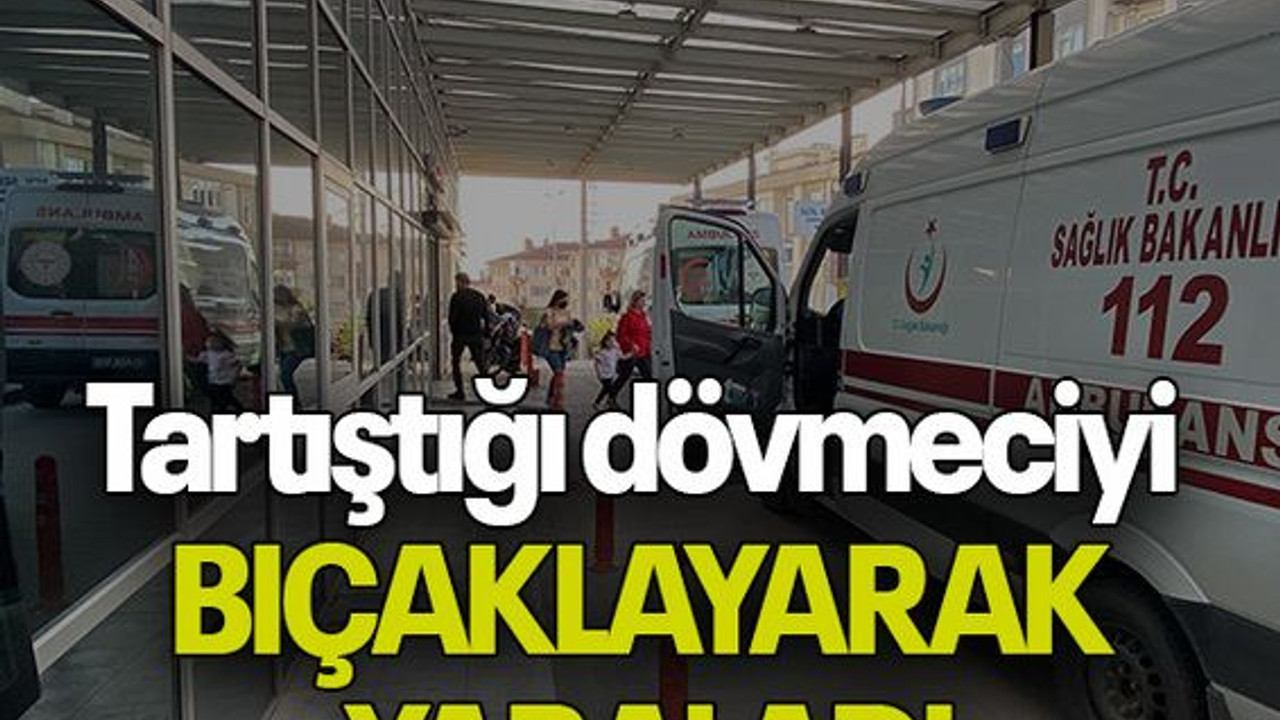 Tartıştığı dövmeciyi BIÇAKLAYARAK YARALADI