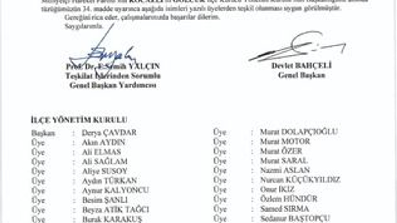 MHP’nin kadın başkanı yönetimi kurdu