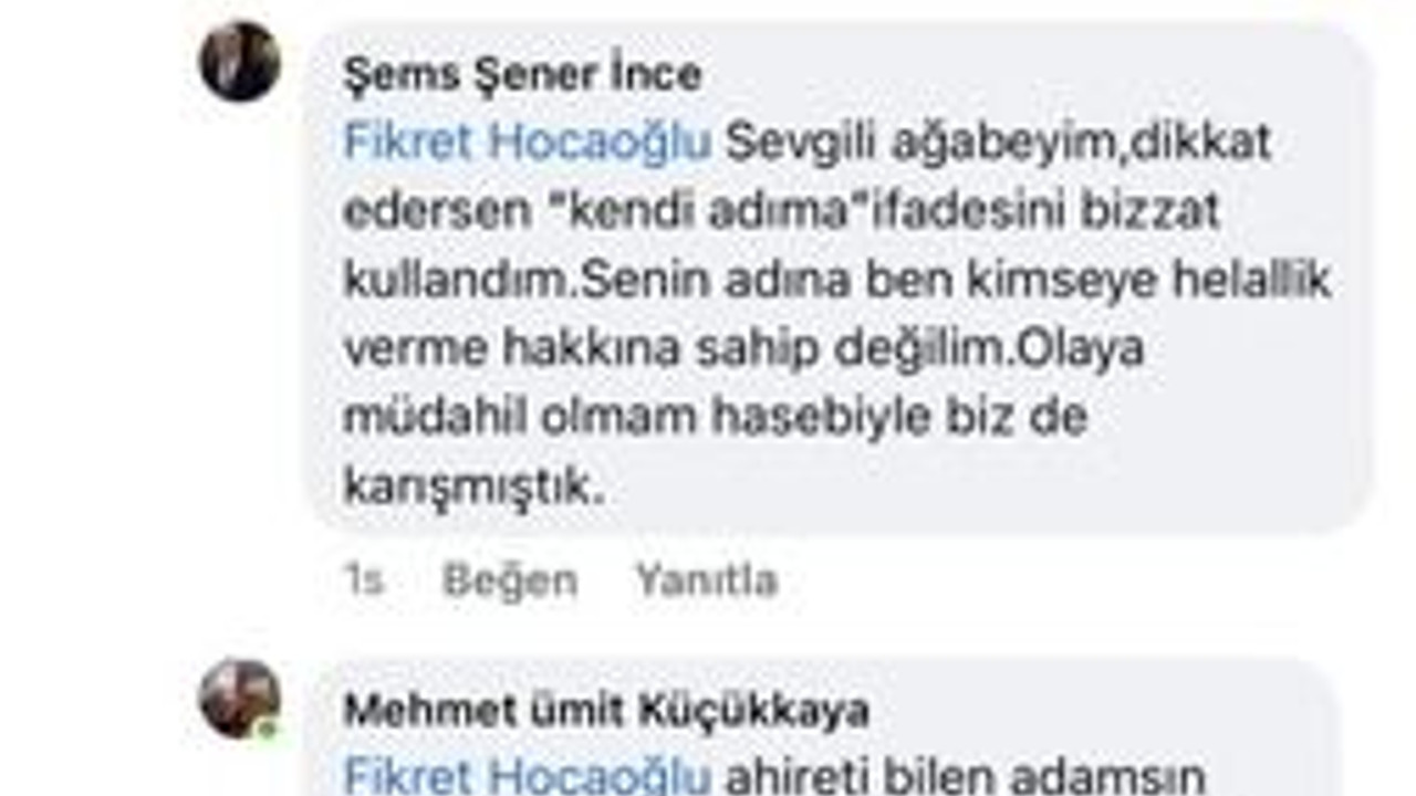 Onlar barıştı Hocaoğlu “FATURA” DEDİ