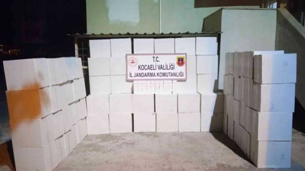 Kocaeli’de 1 milyon 150 bin adet boş makaron ele geçirildi
