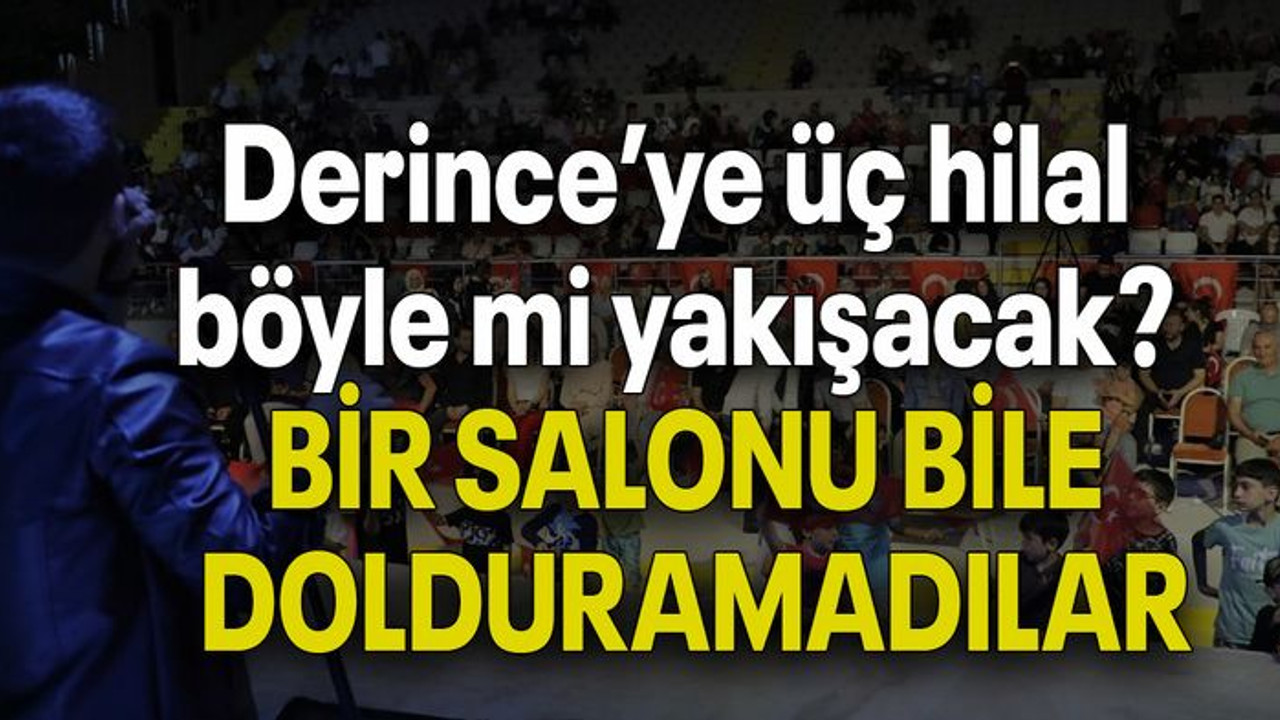 Derince’ye üç hilal böyle mi yakışacak? BİR SALONU BİLE DOLDURAMADILAR