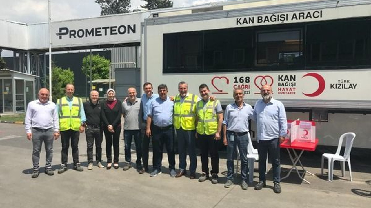 Prometeon Türkiye Fabrikası çalışanları kan ve kök hücre bağışladı