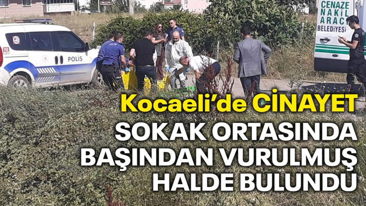 Kocaeli’de cinayet! Sokak ortasında başından vurulmuş halde bulundu