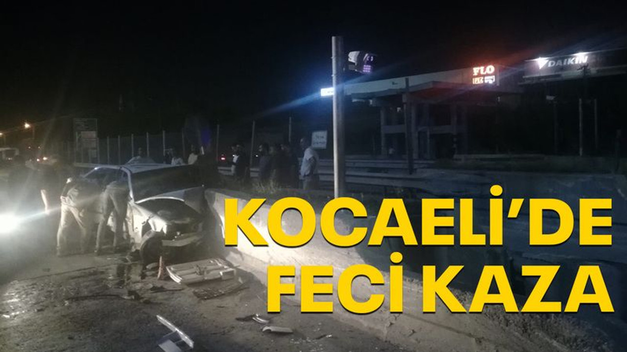 Kocaeli’de feci kaza, sürücü araçta sıkıştı! 2 otomobil, 2 tır...