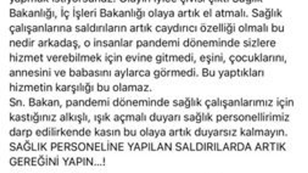 İYİ Partili Yaşar isyan etti “POLİS KORUMASINDA MI HASTA BAKSINLAR?”
