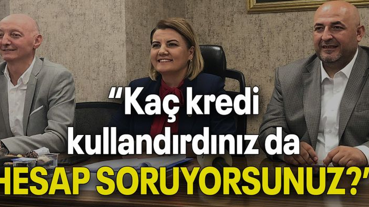 “Kaç kredi kullandırdınız da HESAP SORUYORSUNUZ?”