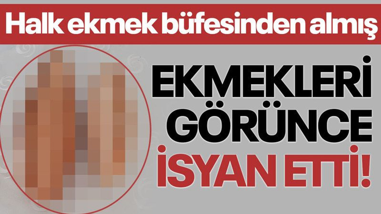 İzmit'te halk ekmek büfesinden ekmek alan vatandaş isyan etti!