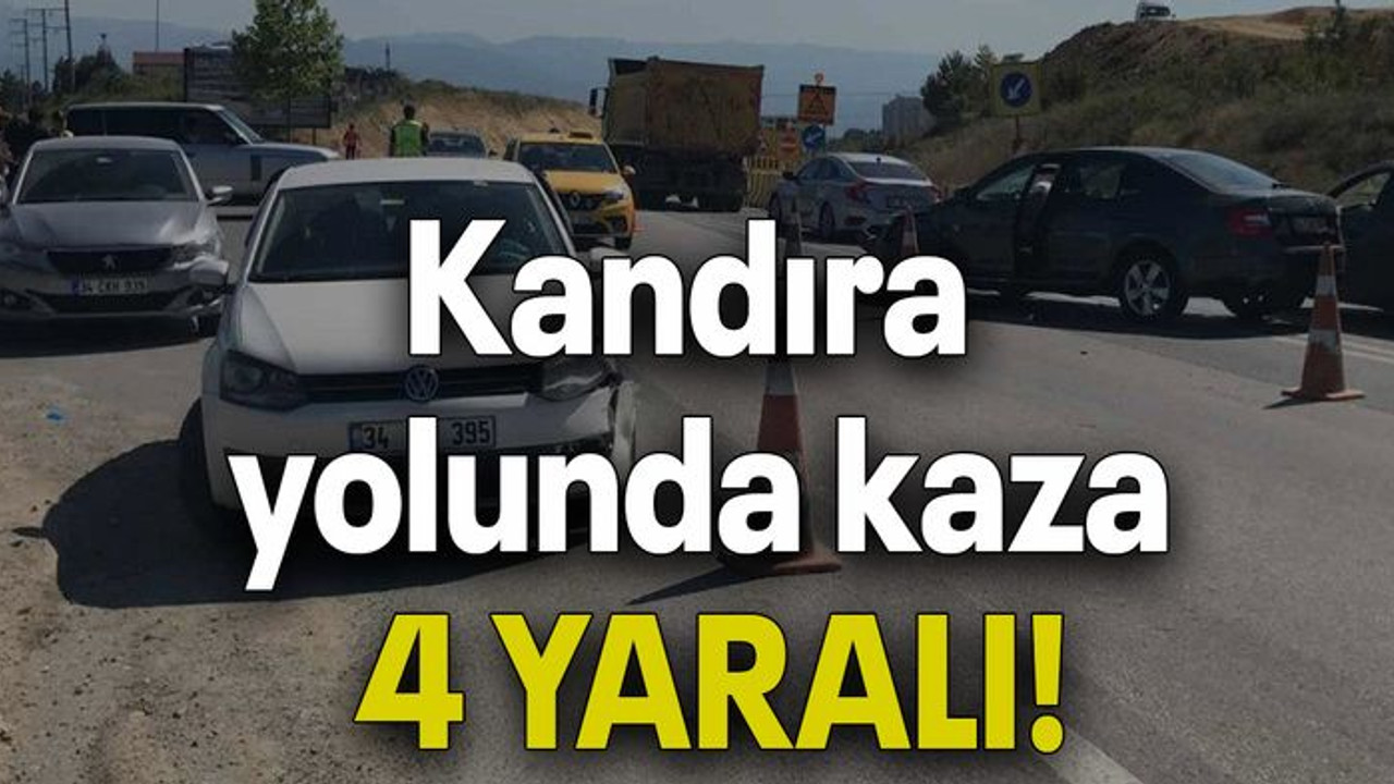 Kandıra yolunda kaza: 4 yaralı