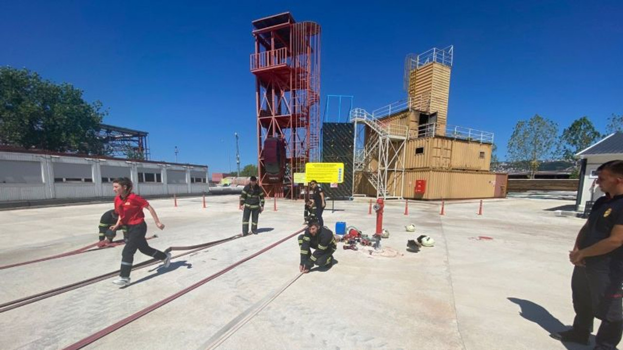Büyükşehir İtfaiyesinden Dowaksa firmasına eğitim