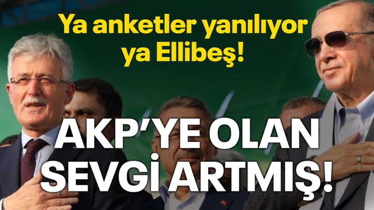 Ya anketler yanılıyor ya Ellibeş! AKP’ye olan sevgi artmış!
