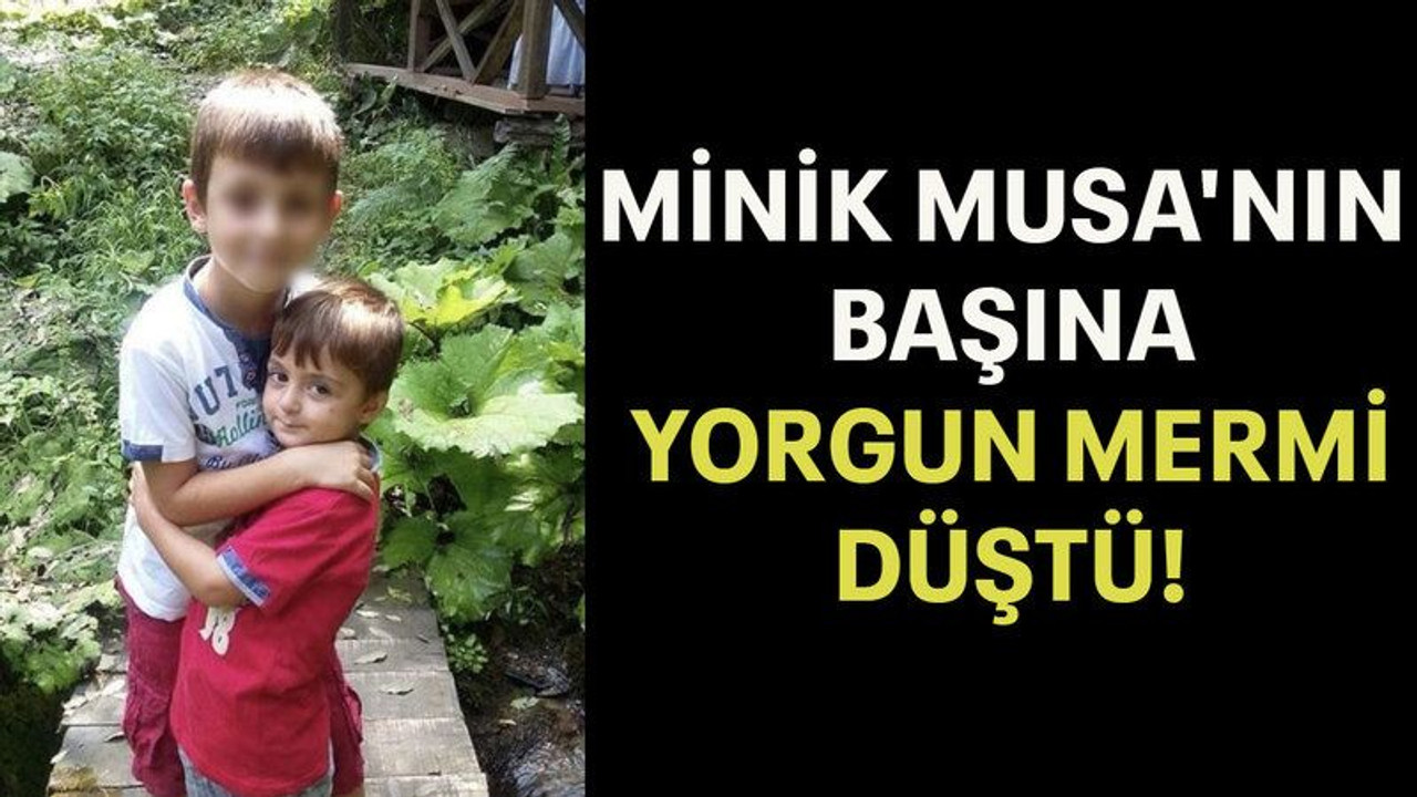 Minik Musa'nın başına yorgun mermi düştü!