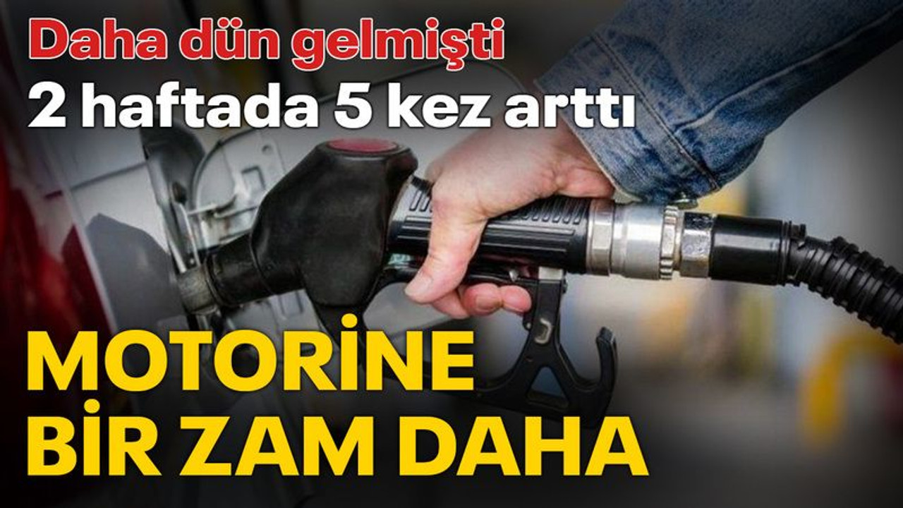 Motorine bu gece bir zam daha geliyor