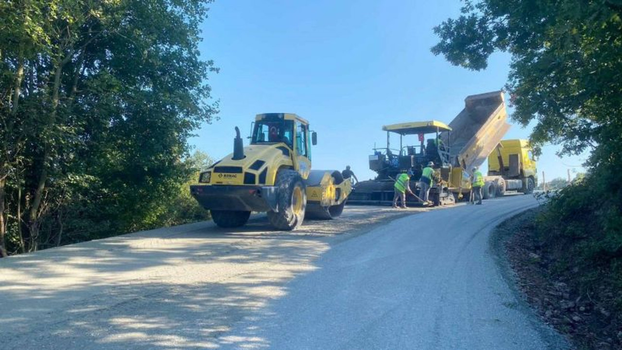 Gölcük köy yollarında konforlu ulaşım
