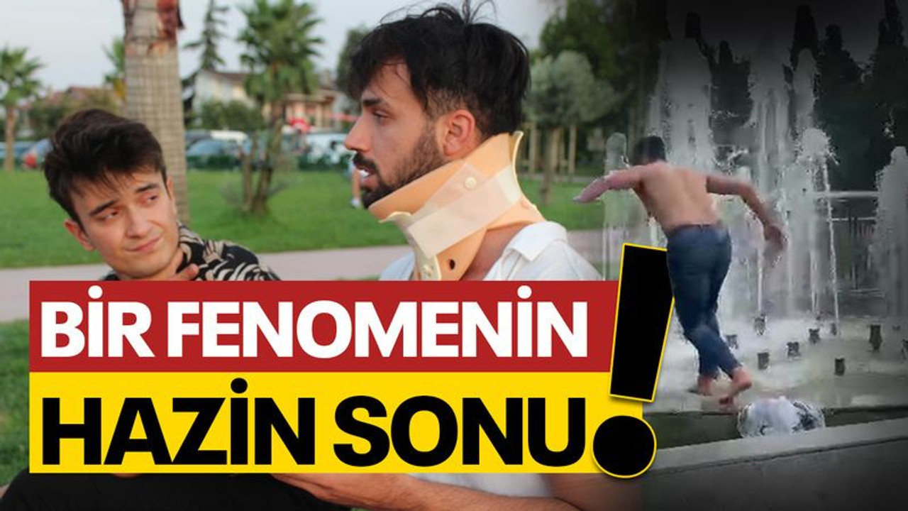 Bir fenomenin hazin sonu! Süs havuzuna girecekti, kafa üstü çakıldı