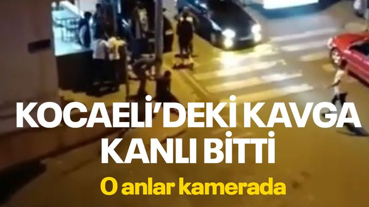 Kocaeli'de kavga kanlı bitti, o anlar anbean kameraya yansıdı