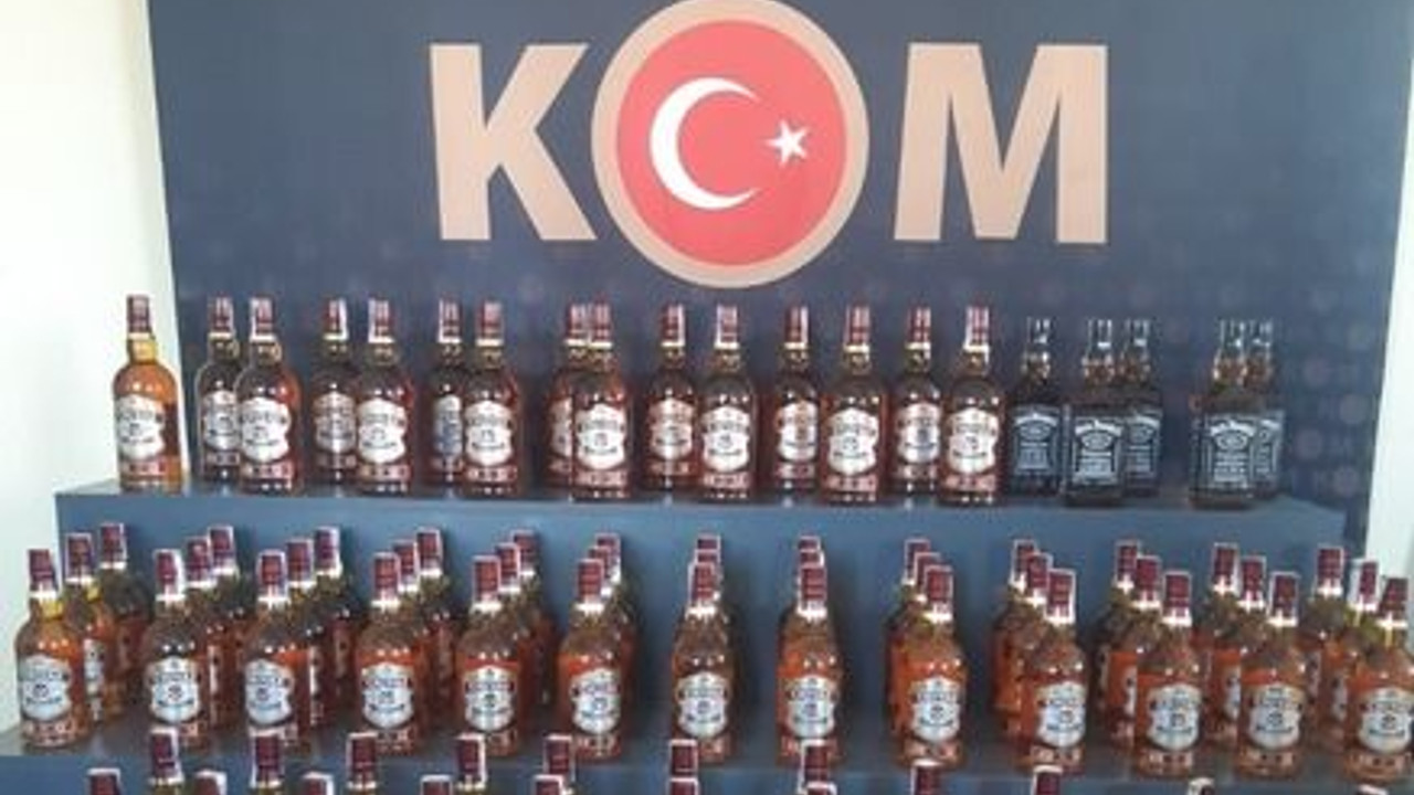 Gümrük kaçağı alkoller ele geçirildi