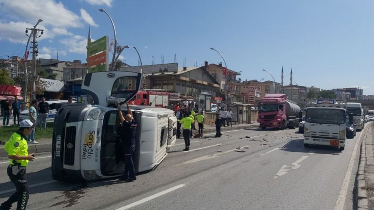 Tankerle servis çarpıştı!