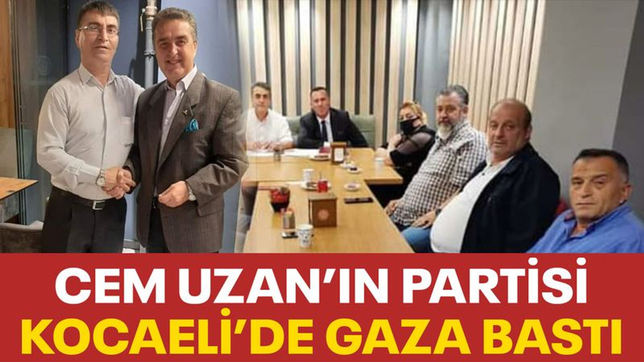 Cem Uzan’ın partisi, Kocaeli’de gaza bastı
