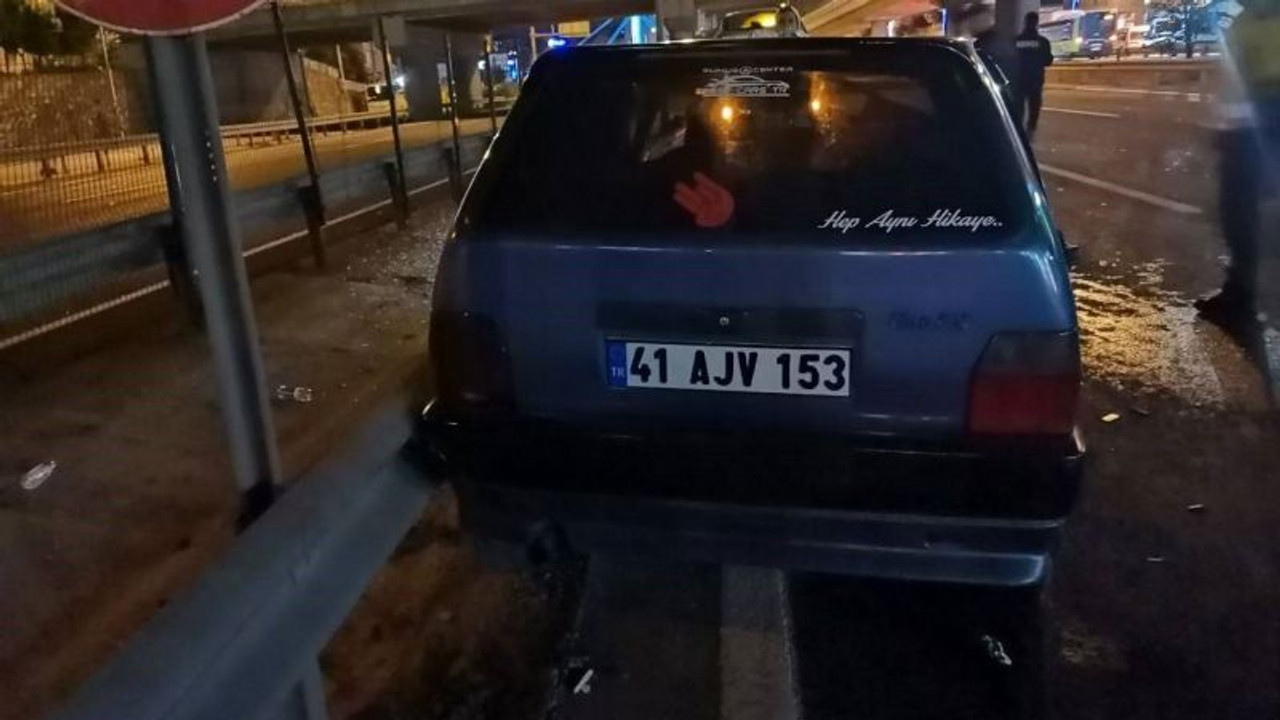 Korkutan kazada 1 kişi yara aldı
