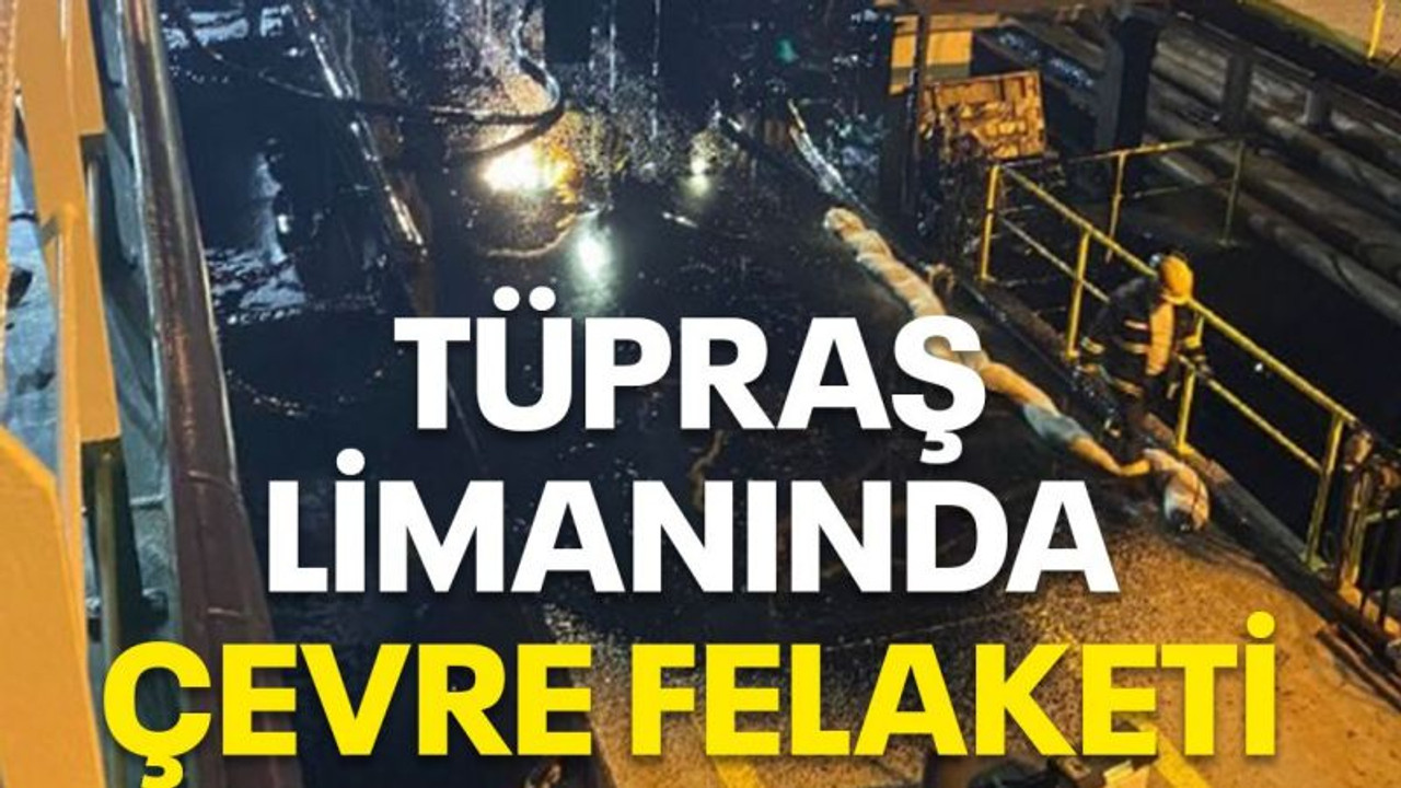 Tüpraş limanında çevre felaketi