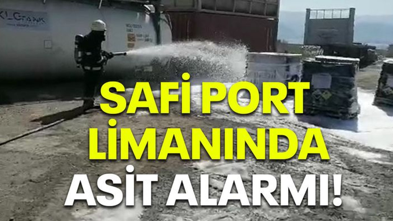 Safi Port Limanında asit alarmı!