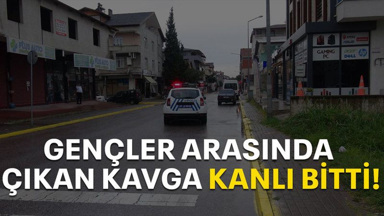 Gençler arasında çıkan kavga kanlı bitti!